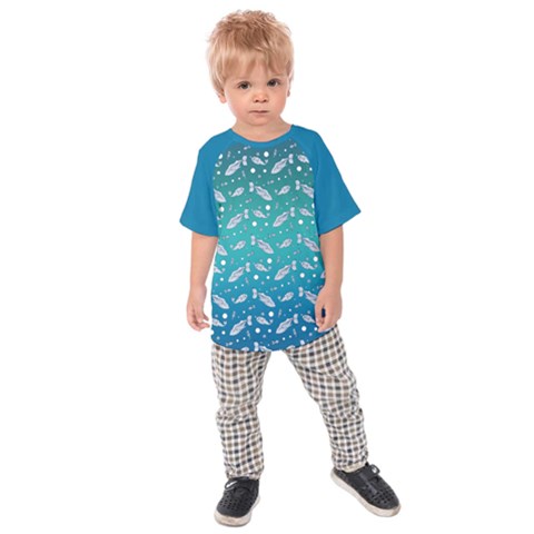 Under The Sea Paisley Kids  Raglan Tee by emilyzragz