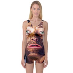 Shitfaced One Piece Boyleg Swimsuit by RakeClag