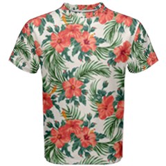 Palm Tropical Flower Men s Cotton Tee by pushu