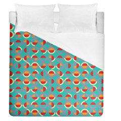 Semicircles And Arcs Pattern Duvet Cover (queen Size) by linceazul