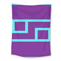 Illustrated Position Purple Blue Star Zodiac Medium Tapestry by Mariart