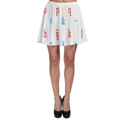 Source Serif Number Skater Skirt by Mariart