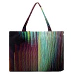 Screen Shot Line Vertical Rainbow Medium Zipper Tote Bag