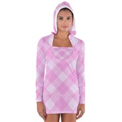 Zigzag Pattern Women s Long Sleeve Hooded T-shirt by Valentinaart