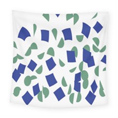 Scatter Geometric Brush Blue Gray Square Tapestry (large) by Mariart