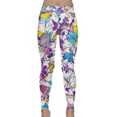 Lilac Lillys Classic Yoga Leggings by designworld65