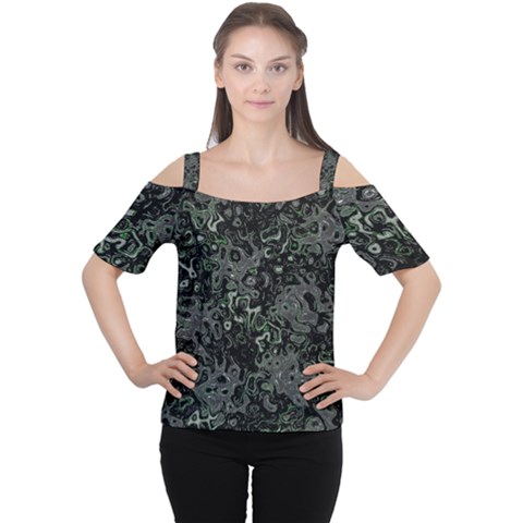 Abstraction Women s Cutout Shoulder Tee by Valentinaart