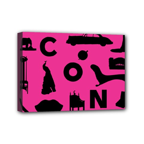 Car Plan Pinkcover Outside Mini Canvas 7  X 5  by Mariart