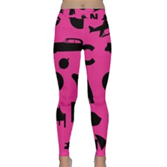 Car Plan Pinkcover Outside Classic Yoga Leggings by Mariart