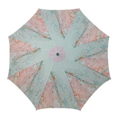 Geode Crystal Pink Blue Golf Umbrellas by Mariart