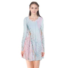 Geode Crystal Pink Blue Flare Dress by Mariart