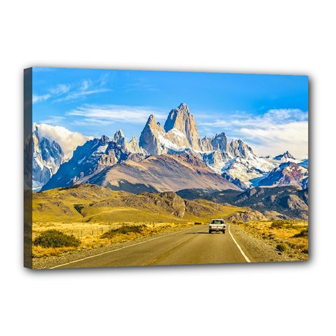 Snowy Andes Mountains, El Chalten, Argentina Canvas 18  X 12  by dflcprints