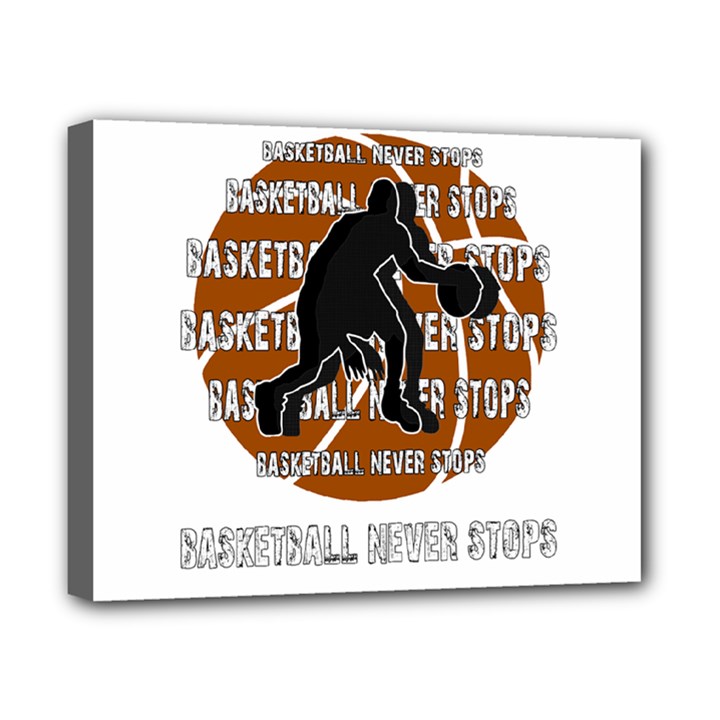 Basketball never stops Canvas 10  x 8 