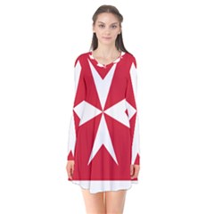Civil Ensign Of Malta Flare Dress by abbeyz71