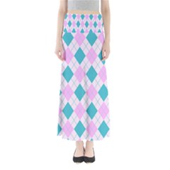 Plaid Pattern Maxi Skirts by Valentinaart