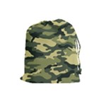 Camouflage Camo Pattern Drawstring Pouches (Large) 
