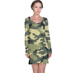 Camouflage Camo Pattern Long Sleeve Nightdress