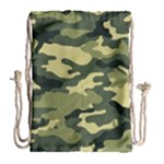 Camouflage Camo Pattern Drawstring Bag (Large)