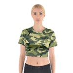 Camouflage Camo Pattern Cotton Crop Top