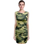 Camouflage Camo Pattern Classic Sleeveless Midi Dress