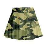 Camouflage Camo Pattern Mini Flare Skirt