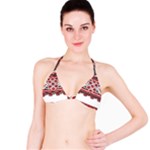 Consecutive Knitting Patterns Vector Bikini Top