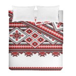 Consecutive Knitting Patterns Vector Duvet Cover Double Side (Full/ Double Size)