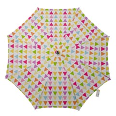 Bunting Triangle Color Rainbow Hook Handle Umbrellas (medium) by Mariart