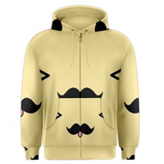 Mustache Men s Zipper Hoodie