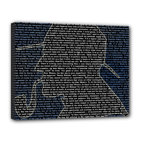 Sherlock Quotes Canvas 14  X 11  by Mariart
