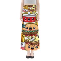 Cute Food Wallpaper Picture Maxi Skirts by Nexatart