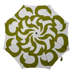 Hindu Om Symbol (olive) Hook Handle Umbrellas (large)