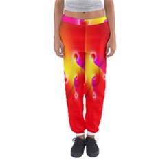 Complex Orange Red Pink Hole Yellow Women s Jogger Sweatpants