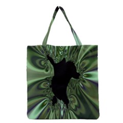 Hole Space Silver Black Grocery Tote Bag by Mariart