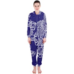 Leo Zodiac Star Hooded Jumpsuit (ladies)  by Mariart