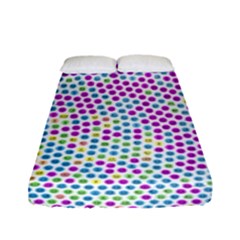 Japanese Name Circle Purple Yellow Green Red Blue Color Rainbow Fitted Sheet (full/ Double Size) by Mariart