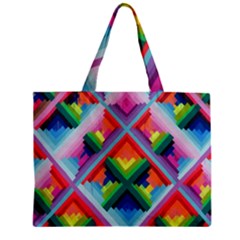 Rainbow Chem Trails Zipper Mini Tote Bag by Nexatart