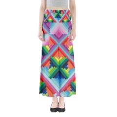 Rainbow Chem Trails Maxi Skirts by Nexatart