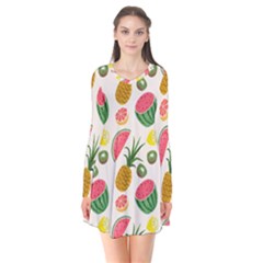 Fruits Pattern Flare Dress