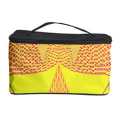 Wave Chevron Plaid Circle Polka Line Light Yellow Red Blue Triangle Cosmetic Storage Case by Mariart