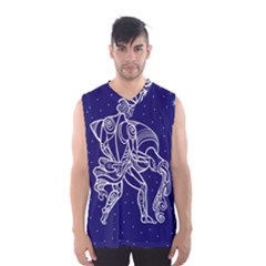 Aquarius Zodiac Star Men s Basketball Tank Top by Mariart