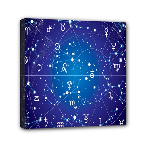 Astrology Illness Prediction Zodiac Star Mini Canvas 6  X 6  by Mariart