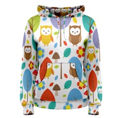 Cute Owl Women s Pullover Hoodie by Nexatart