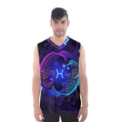 Sign Pisces Zodiac Men s Basketball Tank Top by Mariart