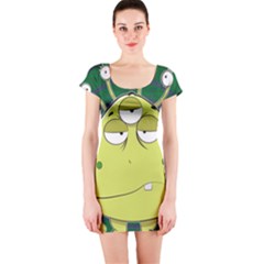 The Most Ugly Alien Ever Short Sleeve Bodycon Dress by Catifornia