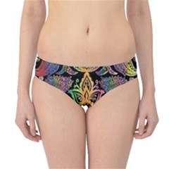 Prismatic Floral Pattern Elephant Hipster Bikini Bottoms