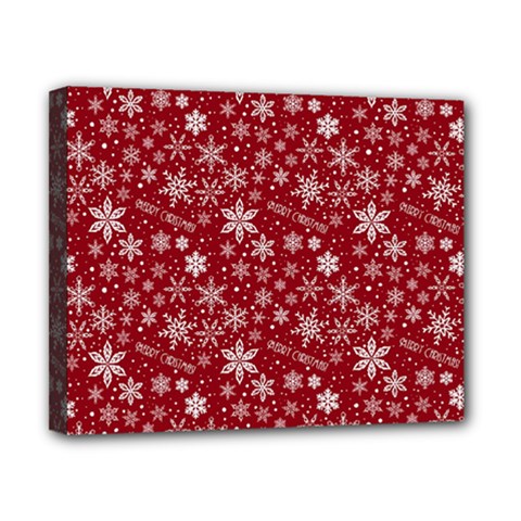 Merry Christmas Pattern Canvas 10  X 8 