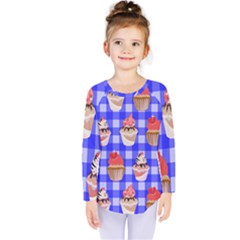 Cake Pattern Kids  Long Sleeve Tee