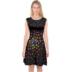 Molecular Chemistry Of Mathematical Physics Small Army Circle Capsleeve Midi Dress by Mariart