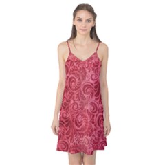 Red Romantic Flower Pattern Camis Nightgown  by Ivana